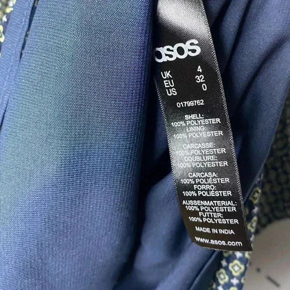 Asos Mixed Print Paisley Boho Smocked Flowy Prairie Dress - Picture 6 of 9